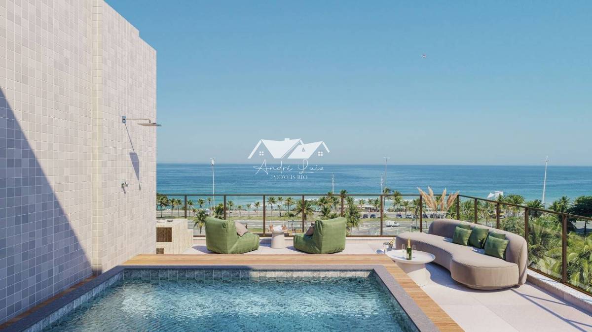 Cobertura à venda, no wave by yoo em Rio de Janeiro, Barra da Tijuca, com 3 quartos, 157m² - André Luiz Imóveis Rio